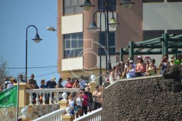  Cristo Cárdenes e Iria Otero, vencedores de la XVI Travesía a Nado de Salinetas (Foto TA)